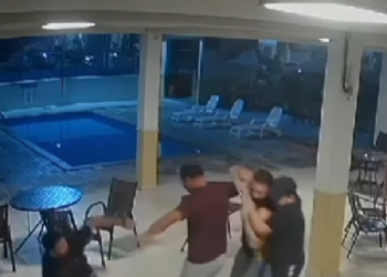 Vídeo: Br1ga dentro de condomínio em Manaus deixa homem com fratura e todo arr3bentad0