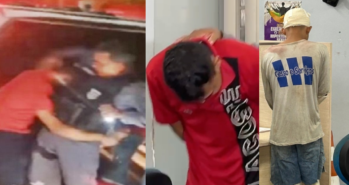 Vídeo: Dupla se desespera e chora após roubarem e quase terem o CPF cancelado em Manaus