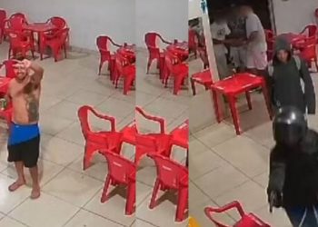 Vídeo: pistoleiros entram em salão de festa e pap0cam aniversariante na frente das câmeras 