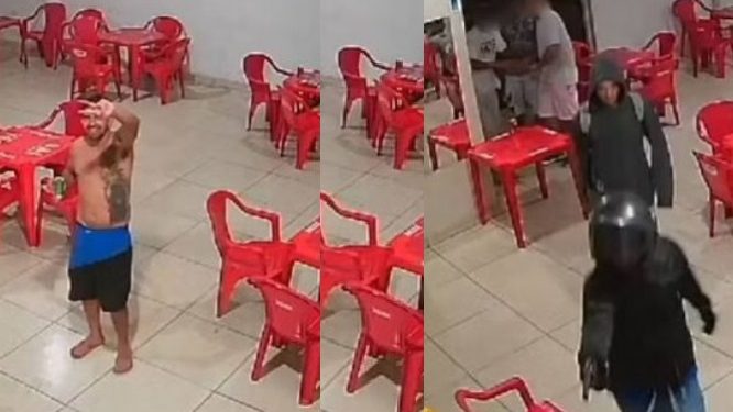 Vídeo: pistoleiros entram em salão de festa e pap0cam aniversariante na frente das câmeras