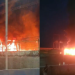 Video: Incêndio é registrado em garagem de ônibus em Manaus