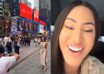 Vídeo: Isabelle chega aos EUA, tira fotos em Nova York e arrasa: ‘que mulher linda’