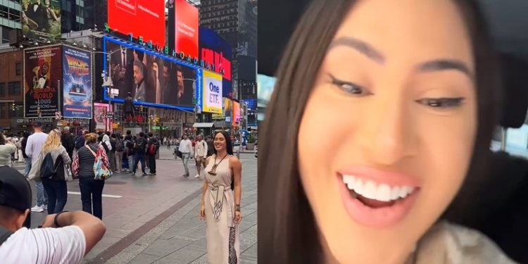Vídeo: Isabelle chega aos EUA, tira fotos em Nova York e arrasa: ‘que mulher linda’