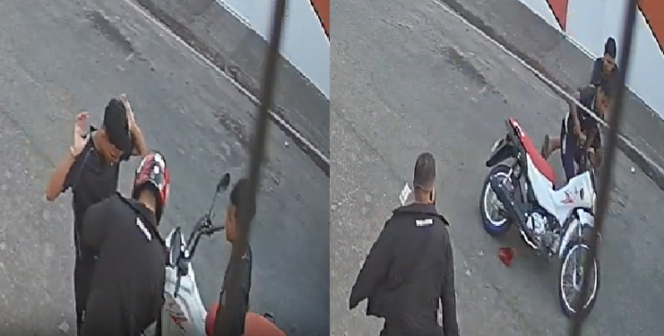 Vídeo: Sem saber, homem vai assaltar ladrão e acaba roubado por ele e o próprio comparsa