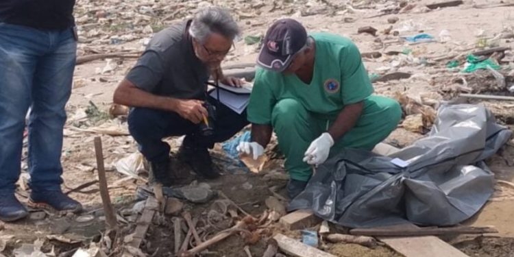 Vídeos: rio seca e pescadores encontram ossos humanos na Feira da Panair  