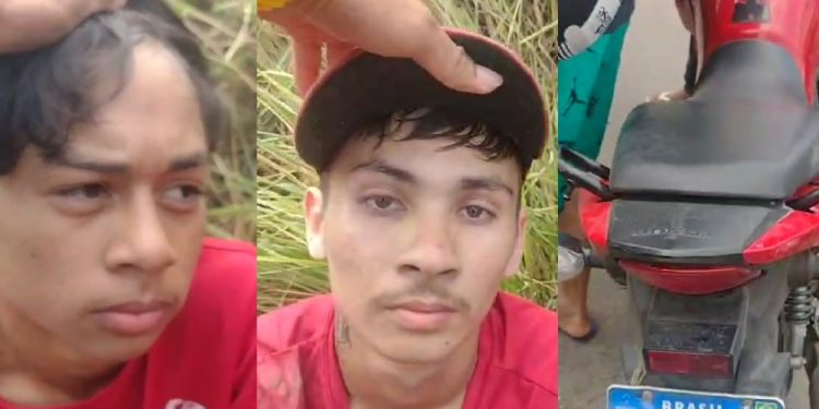 Vídeo mostra traficantes pegando suspeitos de roubar moto em Manaus: ‘esses comédias’
