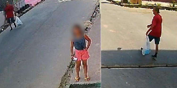 Vídeo: Polícia procura catador de latinhas que tentou e$tupr@r garota de 10 anos em Manaus