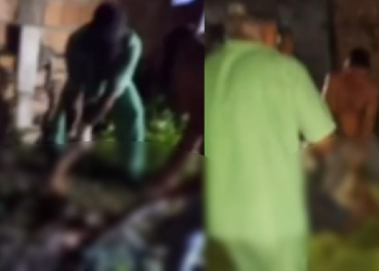 Vídeo forte mostra c0rpo de homem sendo retirado de cova rasa no bairro Redenção