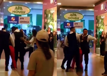 Vídeo: Blindadas agr1dem segurança mulher no shopping Via Norte