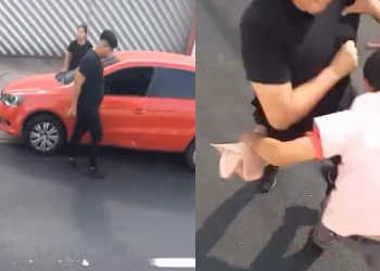 Vídeo: Homem ‘perde a cabeça’ e retira motora de dentro de busão em Manaus para ‘fight’