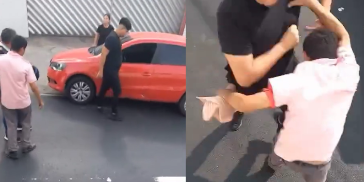 Vídeo: Homem ‘perde a cabeça’ e retira motora de dentro de busão em Manaus para ‘fight’