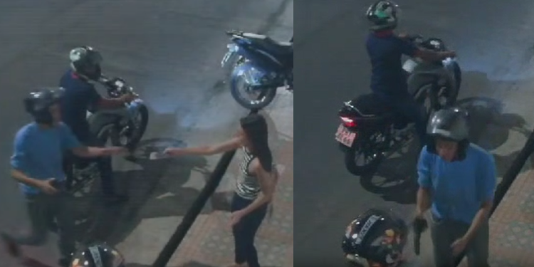 Vídeo mostra dupla assaltando jovens que voltavam para casa no Novo Aleixo; veja