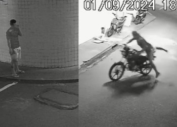 Vídeo: Lalau é flagrado levando moto estacionada de plantonista dentro de SPA em Manaus