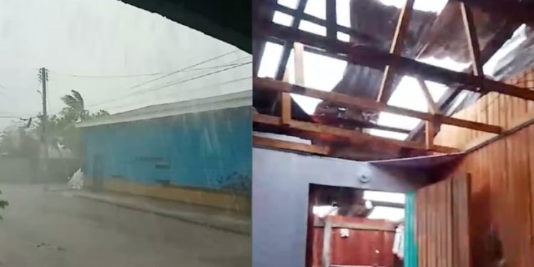 Temporal destelha casa e leva destruição a Manacapuru