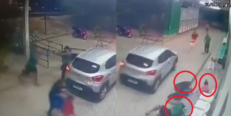 Câmera de UPA em Manaus filmou pistoleiro atirando em homem e quase acertando garotinha; veja