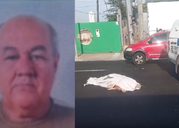 Vídeo: Idoso estava a caminho de posto de saúde e motoqueiro teria furado sinal na Constantino