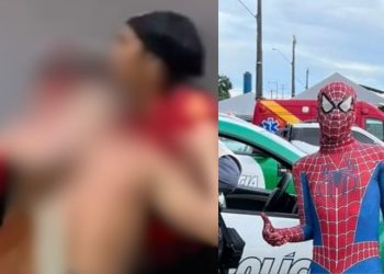 Vídeo: ‘Play Aranha’ é agredido após ser acusado de estupr4r menina de 11 anos em Manaus