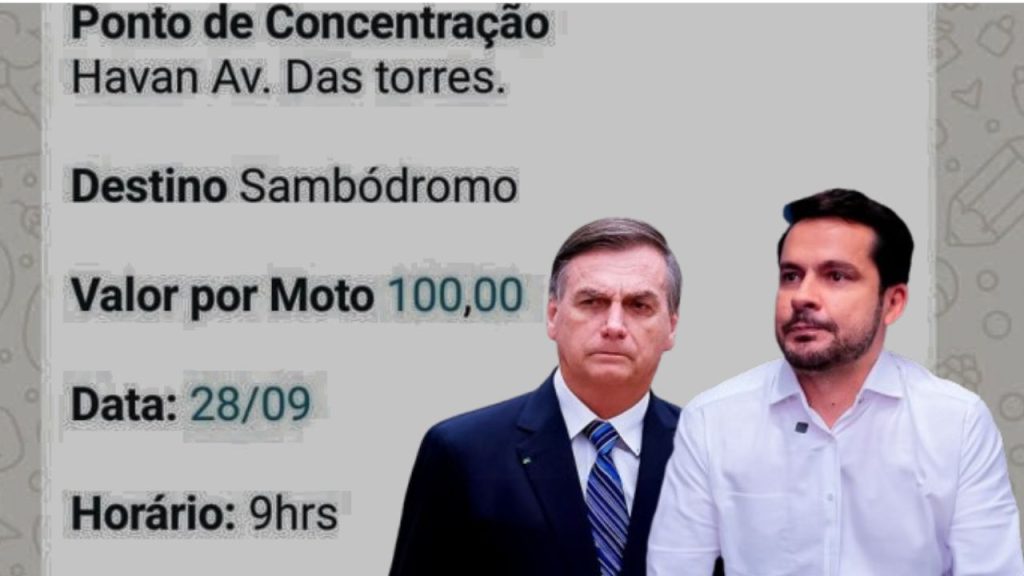 Possíveis pagamentos a participantes de motociata de Bolsonaro e Alberto Neto em Manaus vira alvo do MP