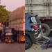 Vídeo: Motociclista quase é e$magad0 no V8 em acidente com caminhão e carro