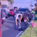 Motoqueiro e passageira grávida colidem com carro no bairro Japiim