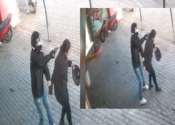 Vídeo filma exato momento que dona de restaurante é rendida e b@leada na cabeça