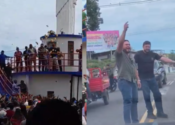 Vídeo: Candidato a prefeito em Coari flagrado jogando dinheiro à população debocha ao ser preso