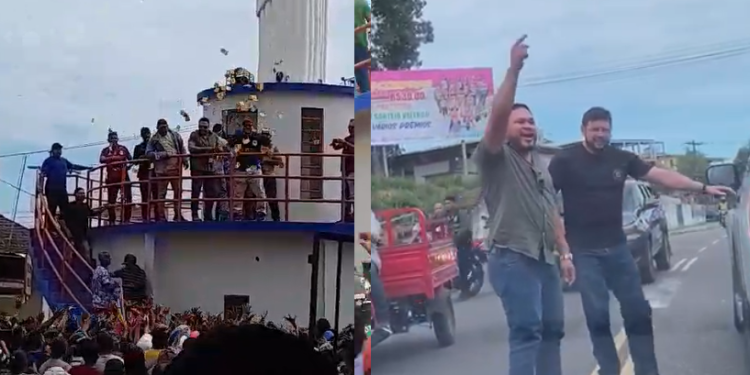Vídeo: Candidato a prefeito em Coari flagrado jogando dinheiro à população debocha ao ser preso