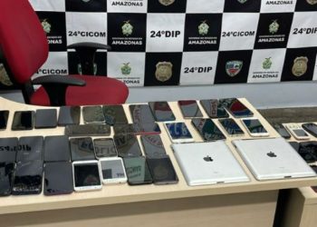 Polícia divulga números de celulares roubados em Manaus que foram recuperados e estão na delegacia