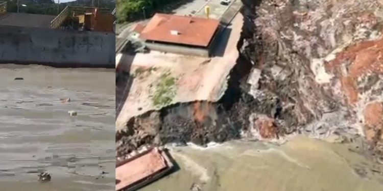 Vídeo urgente: deslizamento no Porto deixa pessoas desaparecidas em Manacapuru