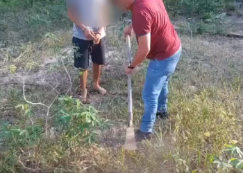 Vídeo: Após quase um ano c0rp0 é desenterrado em Manaus e suspeito é preso