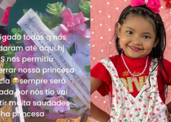 Família realiza velório de Letícia Correa, de 6 anos, no Dia das Crianças em Manacapuru