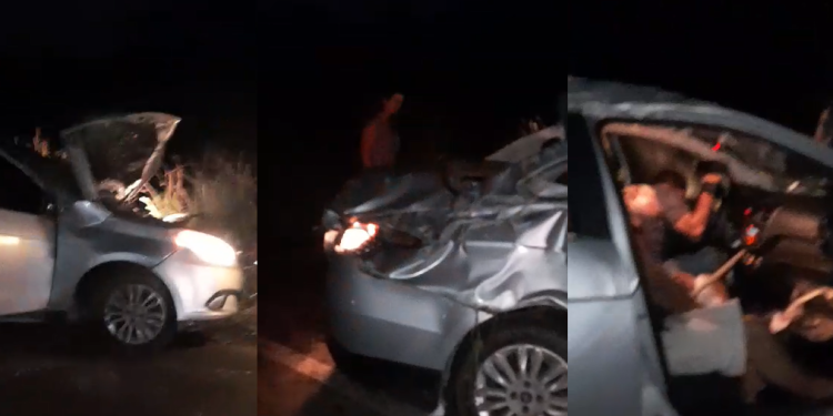 Vídeo: Capotamento após colisão0 de carro deixa quatro f3r1dos em Manacapuru