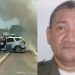 Policial m0rre após bater viatura em carreta e num casal que estava de moto