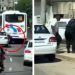 Vídeo: carro arranca com ladrão de celular pendurado pela janela na Avenida Brasil