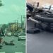 Vídeo mostra idoso sendo atr0pelado por motoqueiros em Manaus