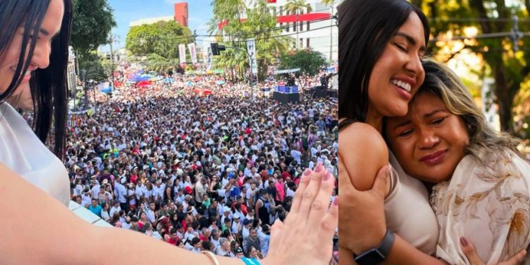 Isabelle Nogueira leva mãe ao Círio de Nazaré em Belém e se emociona: ‘muito forte’