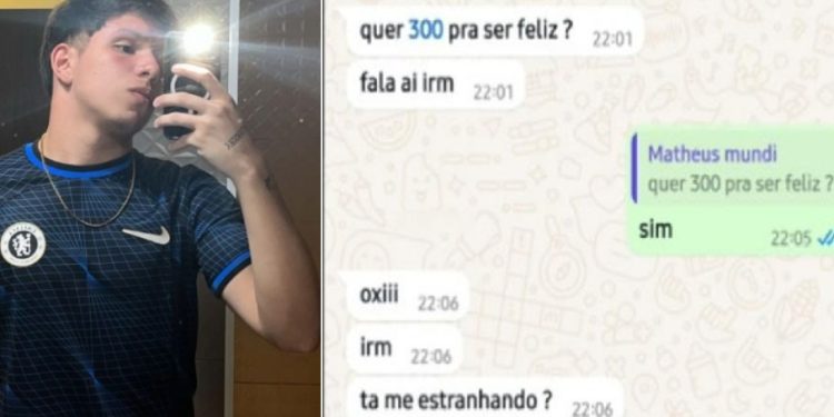 Mensagens mostram aliciador oferecendo dinheiro para menores em Manaus: ‘quer 300 pra ser feliz?