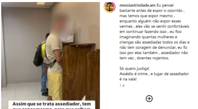 ‘N0jent0’, grita homem com suposto ass3diad0r em banheiro de shopping de Manaus; veja