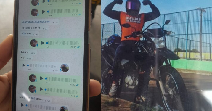 Faxineira diz que mototaxista pediu ‘m@m@da’ como pagamento de corrida em Manaus