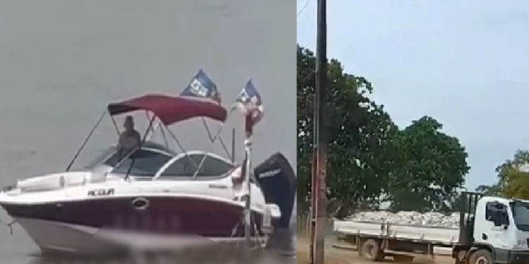 Prefeito de Parintins distribui ranchos após obrigar saída da PM a poucos dias da eleição