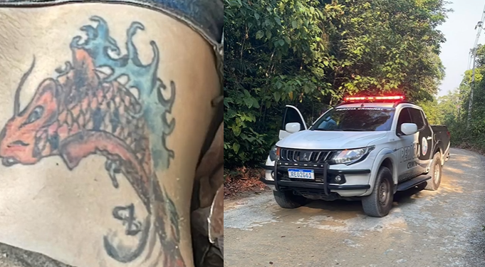 Cheio de tatuagens, homem é encontrado m0rt0 em rede e com orelha c0rtada na AM-010