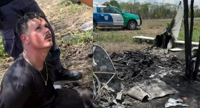 Vídeo: piloto de avião abatido pela FAB por suspeita de tráfico sobrevive no Amazonas
