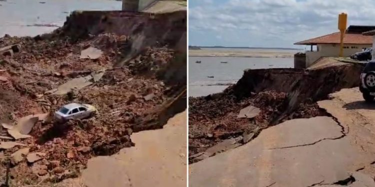 Vídeo: governo do AM confirma ao menos uma morte em deslizamento de Manacapuru