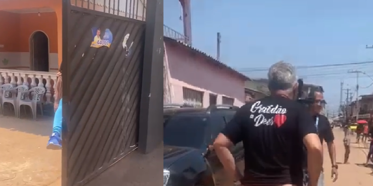 Vídeo: ‘Homem do Sapato Azul’ anda de calcinha no interior do AM após 18 votos em eleição
