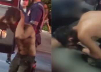 Vídeo: Em prantos, homem se ajoelha ao ver a esposa mort@ em acidente na zona norte de Manaus