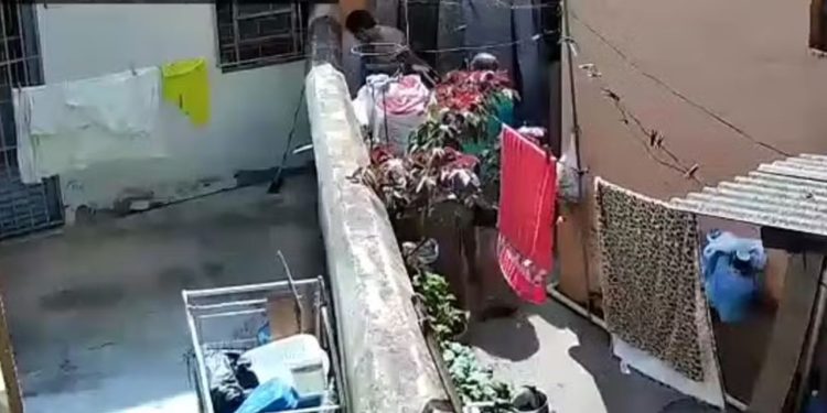 Vizinhos chamam a polícia após pai ser gravado batendo no filho autista com vassoura; veja