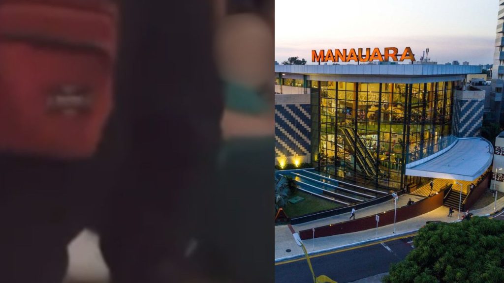 Vídeo: Após assistir filme de terror com o namorado, jovem desmaia no chão do Manauara Shopping