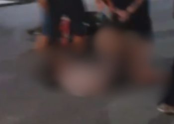 Vídeo mostra acidente em Manicoré que deixou mulher com o pé quebrado