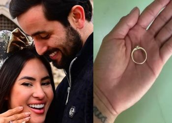 Isabelle tira aliança de noivado e Matteus reage: ‘logo ela vai estar usando’