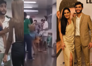 Vídeo: Leandro Leitte, atual e ex batem boca dentro de hospital após internação da filha